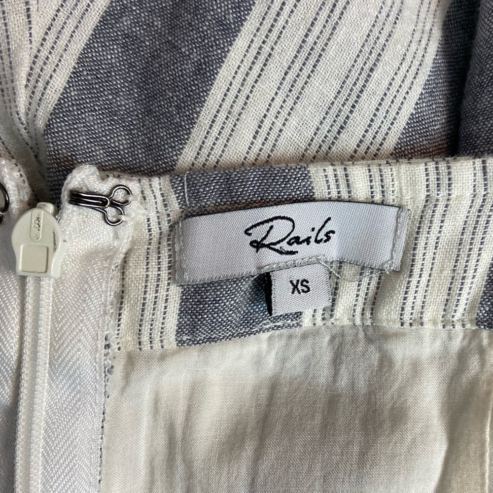 Rails Striped Gray and White Jumpsuit - Picture 9 of 9